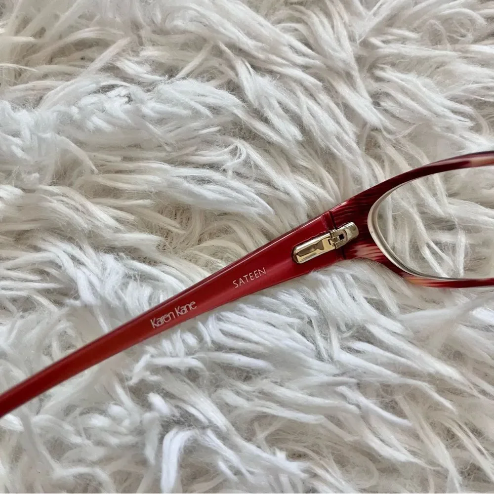 Karen Kane retro glasses Y2K black